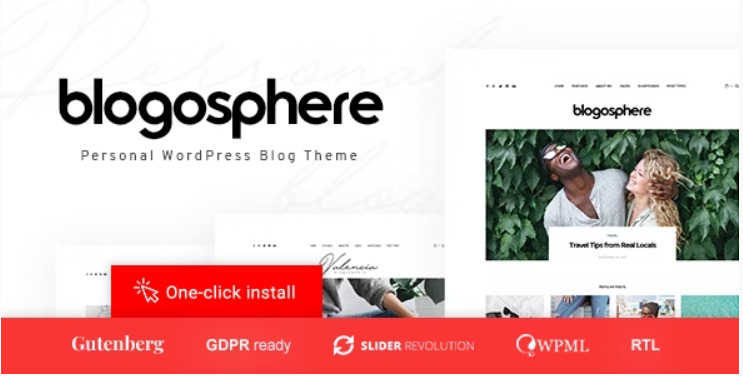 Blogosphere - Magazine and Blog WordPress Theme