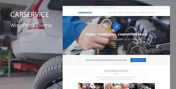 Car Service  - Auto Mechanic & Car Repair WordPress Theme