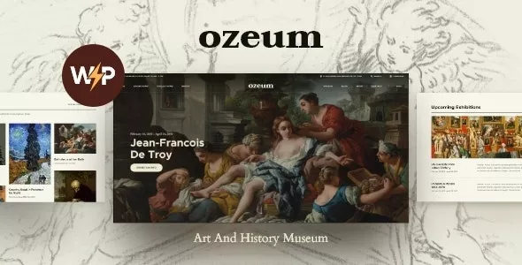 Ozeum  - Modern Art Gallery and Creative Online Museum WordPress Theme + RTL