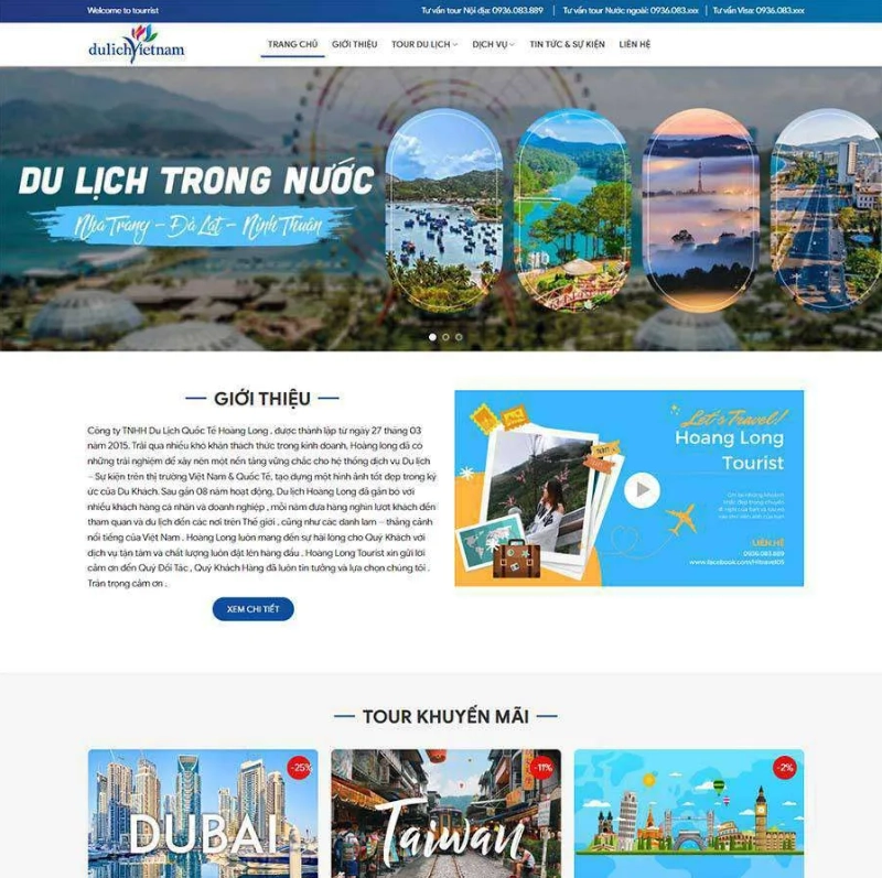 Theme WordPress du lịch
