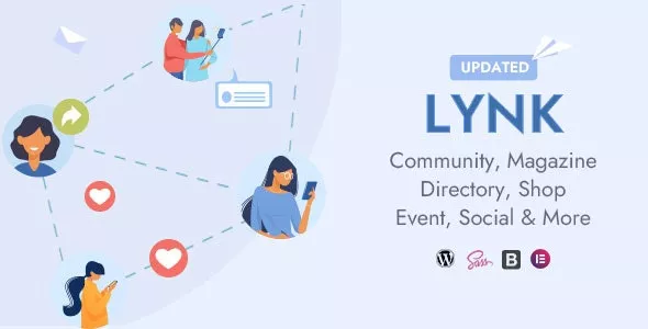 Lynk - Social Networking, Community, Shop Vendor and Listing Directory WordPress Theme