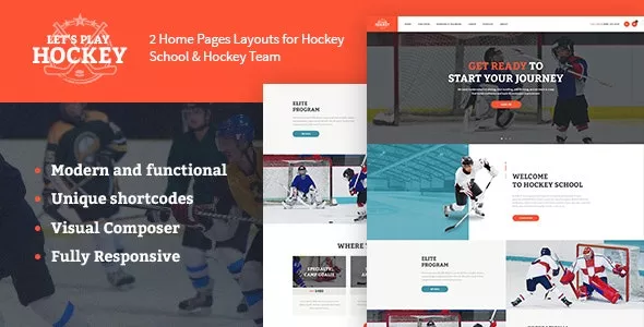 Let's Play - Hockey School & Winter Sports WordPress Theme