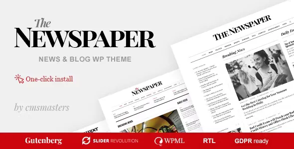 The Newspaper- Magazine Editorial WordPress Theme