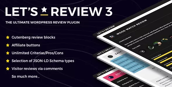 Let's Review  - WordPress Plugin With Affiliate Options