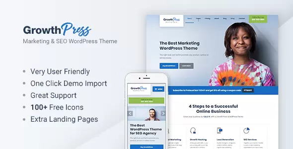 GrowthPress  - Marketing and SEO WordPress Theme