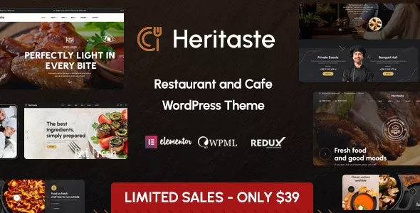 Heritaste  - Restaurant WordPress Theme