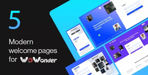 Wonderful - The Ultimate Welcome Page Themes for WoWonder