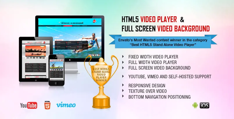 Video Player & FullScreen Video Background