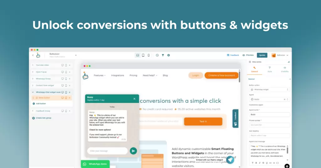 Buttonizer Premium - Floating Action Button Plugin for WordPress