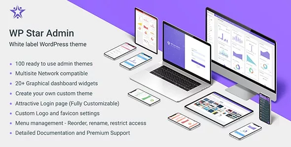 WP Star - White Label WordPress Admin Theme  | Hi-Tech Coder