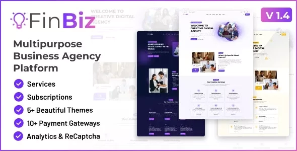 FinBiz v - Multipurpose Business Agency Platform