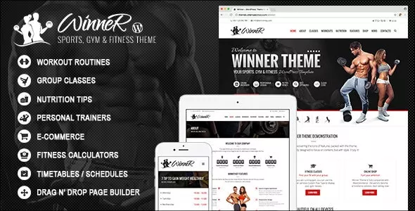 Winner - Fitness & Gym WordPress Theme