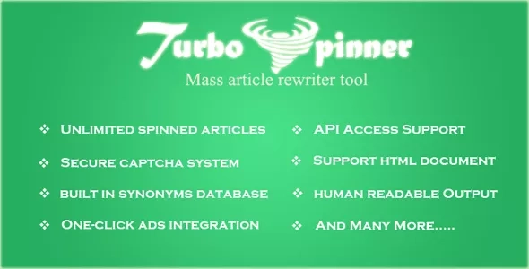 Turbo Spinner - Article Rewriter