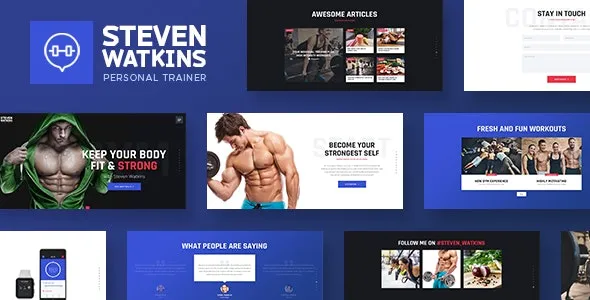 Steven Watkins Personal Gym Trainer Theme