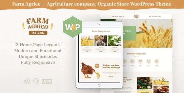 Farm Agrico - Agricultural Business & Organic Food WordPress Theme