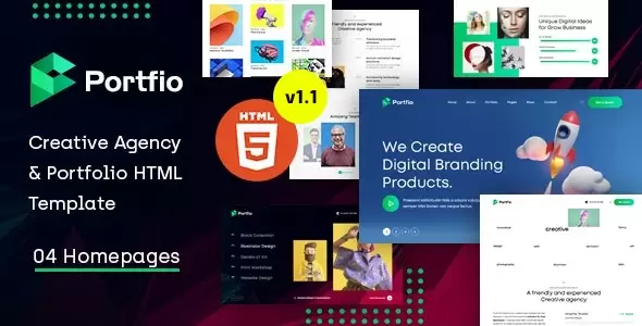 Portfio - Creative Agency & Portfolio HTML Template
