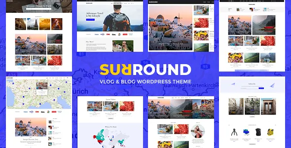 Surround Vlog & Blog WordPress Theme