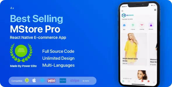 MStore Pro - Complete React Native Template for e-Commerce