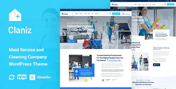 Claniz Cleaning Services WordPress Theme