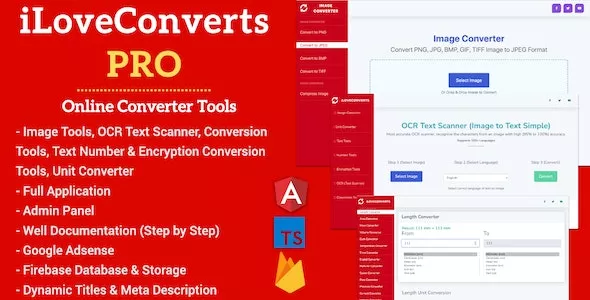 [All in One] iLoveConverts PRO - Online Converter Tools Full Production Ready App with Admin Panel