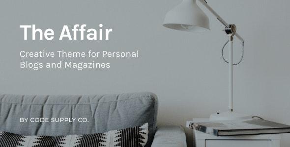 The Affair  - Creative Theme for Personal Blogs and Magazines