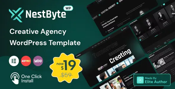 Nestbyte - Creative Agency and Startup WordPress Theme