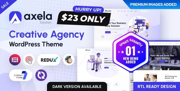 Axela x- Creative Agency & Portfolio WordPress Theme