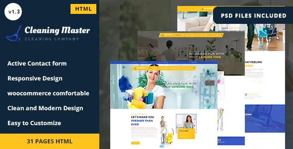 Clening Master Cleaning Company HTML5 Template