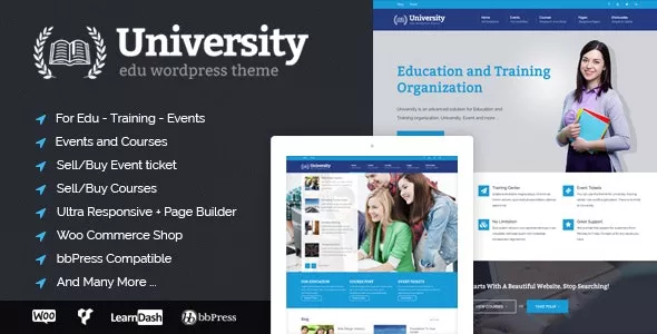 University - Education, Event and Course Theme