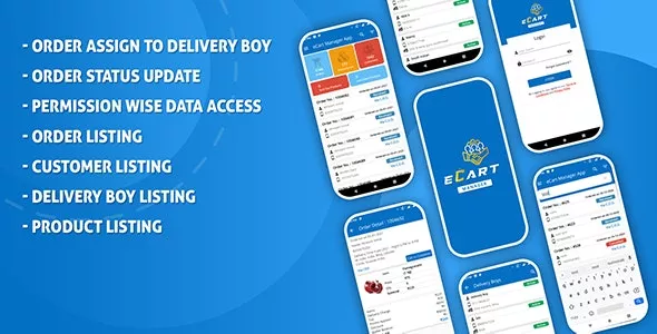 eCart - Ecommerce Admin / Store Manager App