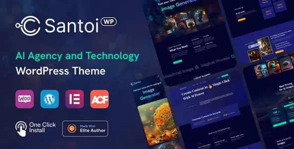 Santoi - AI Agency and Technology WordPress Theme