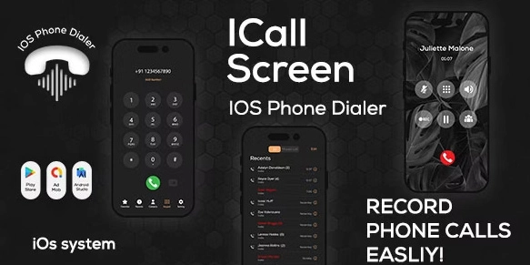 iCall OS - Color Phone Flash - iPhone Style Call - iCallScreen Dialer - iCall Dialer Screen
